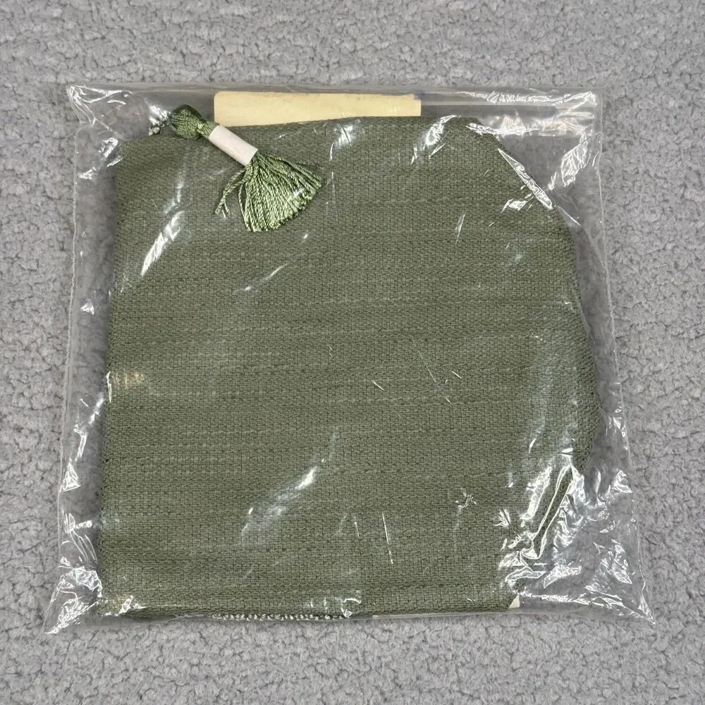 Longaberger Beverage Wine Carrier Tote Liner Botanical Sage Fabric 2313435 New